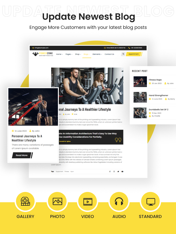 PowerZone - Fitness, Workout & Gym VueJS Template